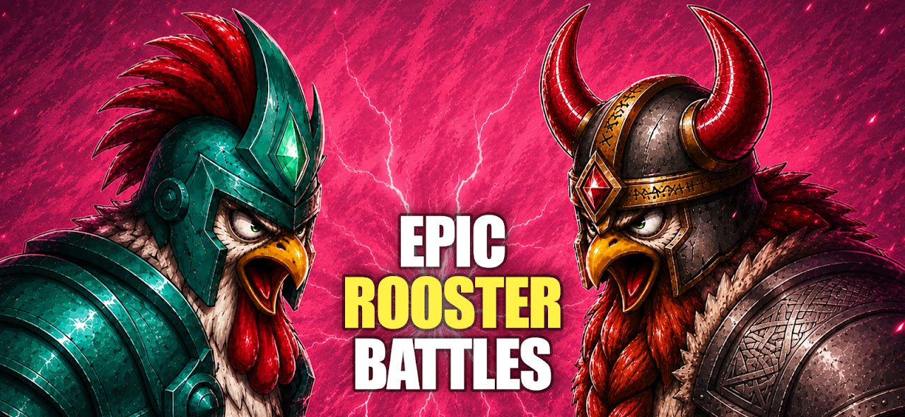 Lord of Wings: iki zırhlı horoz karşı karşıya, Epic Rooster Battles yazısı